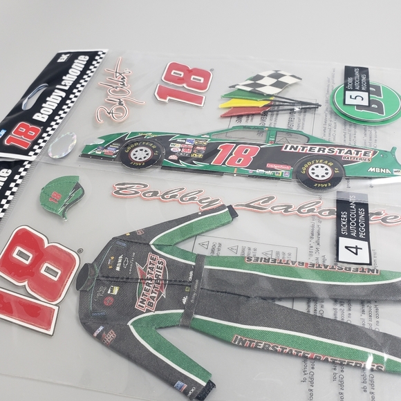Lot 0f 4 Nascar Scrapbooking Stickers - Picture 3 of 8